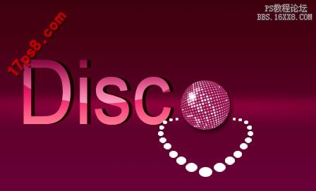 用ps制作DISco风格logo