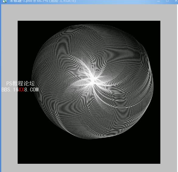 PS教程:抽象魔幻效果的圆形网格