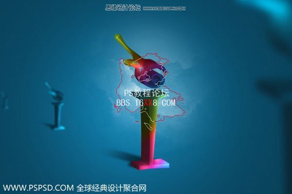 用Illustrator和Photoshop制作一个3D的壁纸