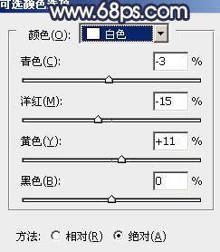 ps打造暗調青藍色樹林MM圖片