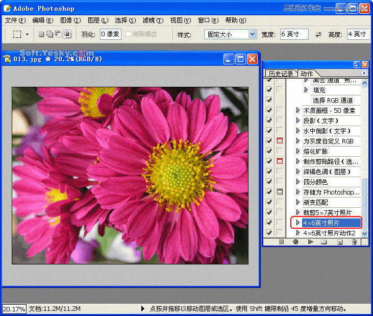 ps巧用動作按比例自動批量裁剪照片