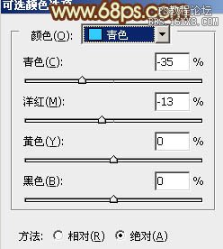 ps暗橙色风格调色教程