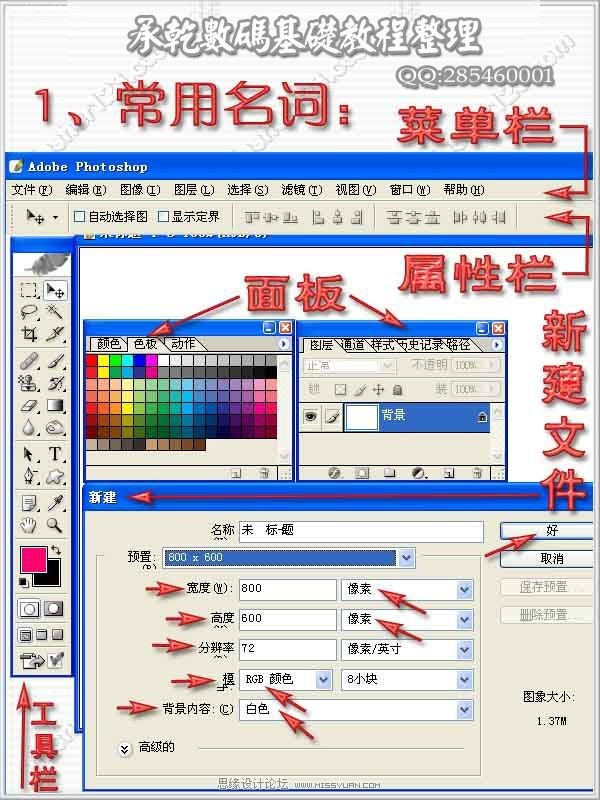 photoshop基礎工具等入門知識詳解