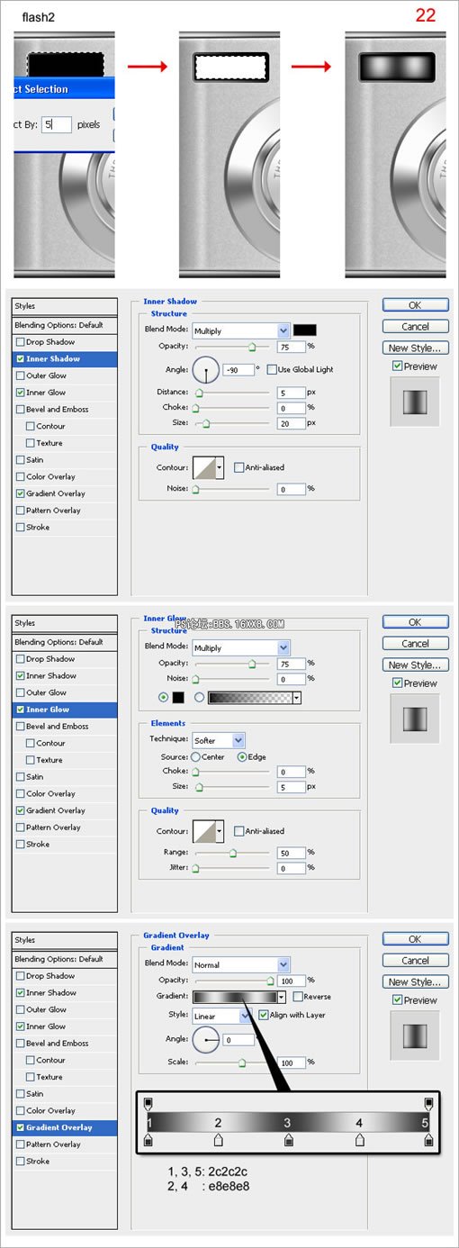 Photoshop CS3鼠繪教程:數碼相機