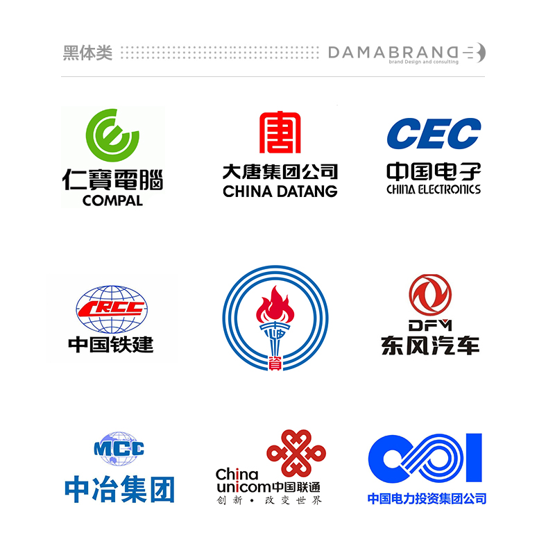 LOGO知识，世界500强公司都用哪些汉字字体