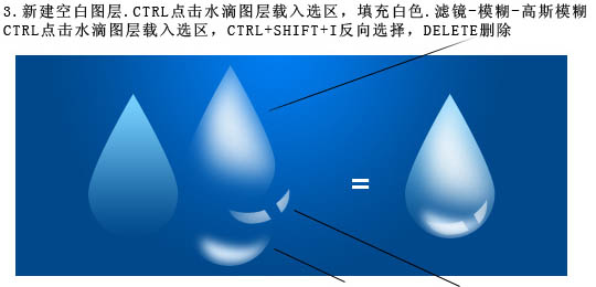 ps设计制作出可爱的浅蓝色雨滴下落GIF