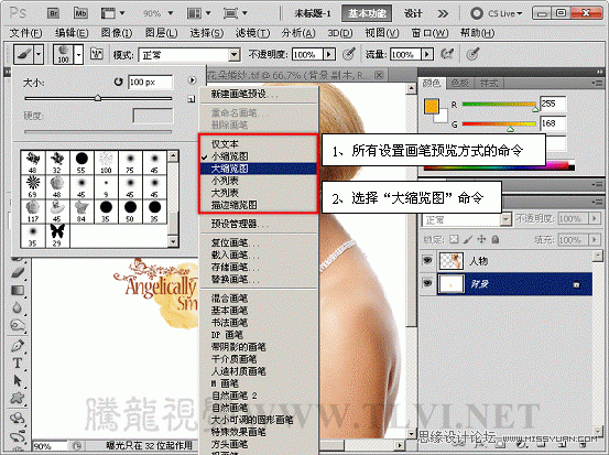 ps教程：通過實例掌握如何管理畫筆