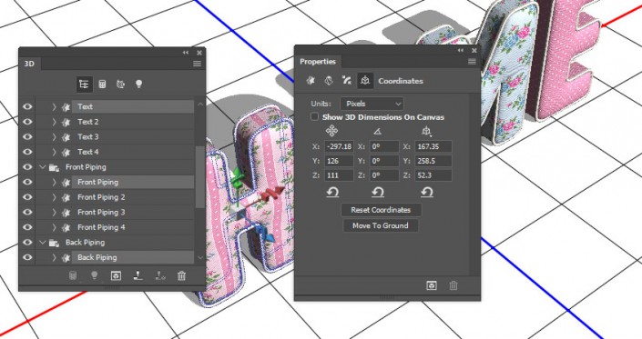 3D功能，通过PS的3D功能制作沙发上的靠枕