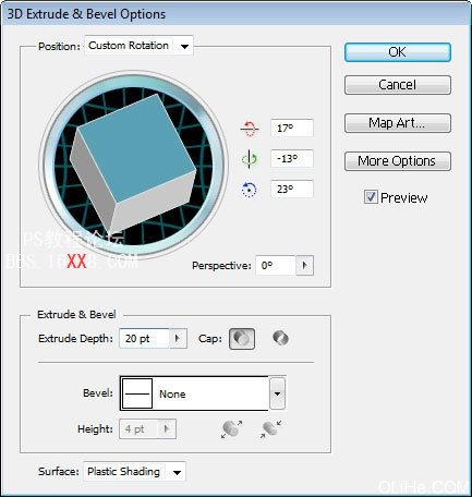 Photoshop教程:制作多彩的3D文字特效