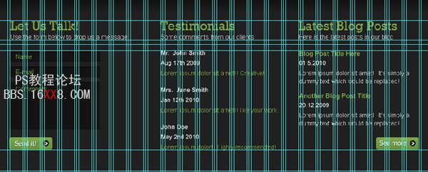 Photoshop cs4教程:制作專業網站的2.0布局