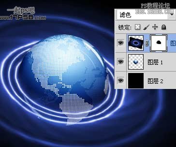 用ps制作地球光环