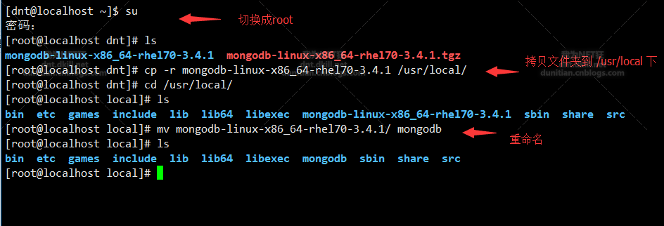 CentOS 安装 Mogodb的步骤（在线&&离线两种）