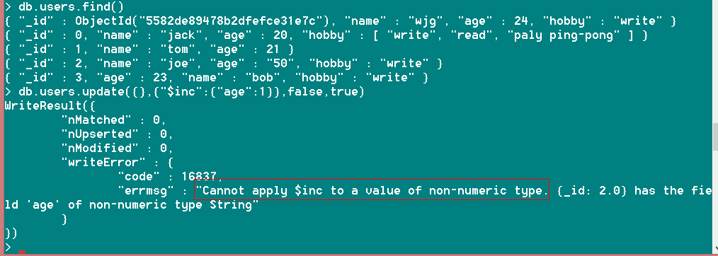 MongoDB的創建、更新和刪除