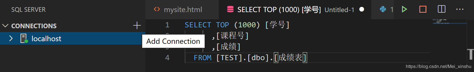 SQL开发知识：vs code连接sql server数据库步骤及遇到的问题小结