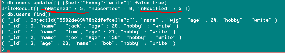 MongoDB的創建、更新和刪除