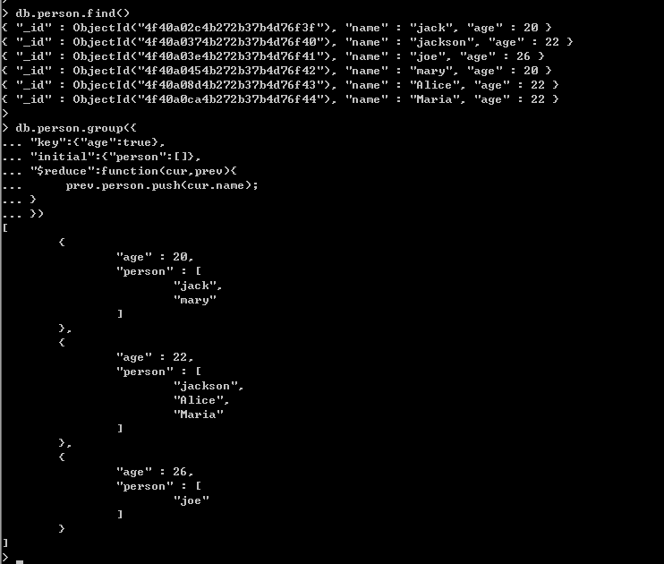 MongoDB入门教程之聚合和游标操作介绍