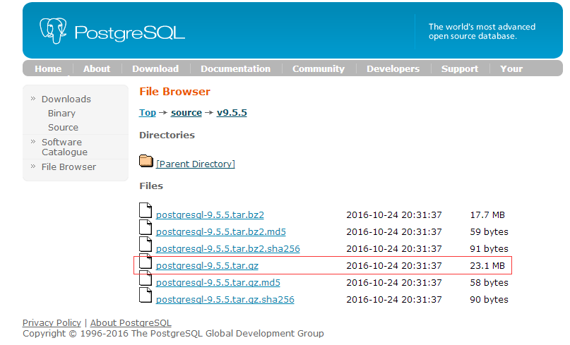 Linux CentOS 7源碼編譯安裝PostgreSQL9.5