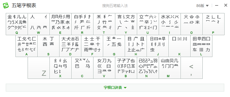 搜狗五筆輸入法