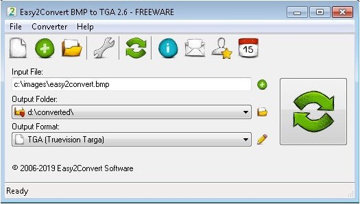 Easy2Convert BMP to TGA