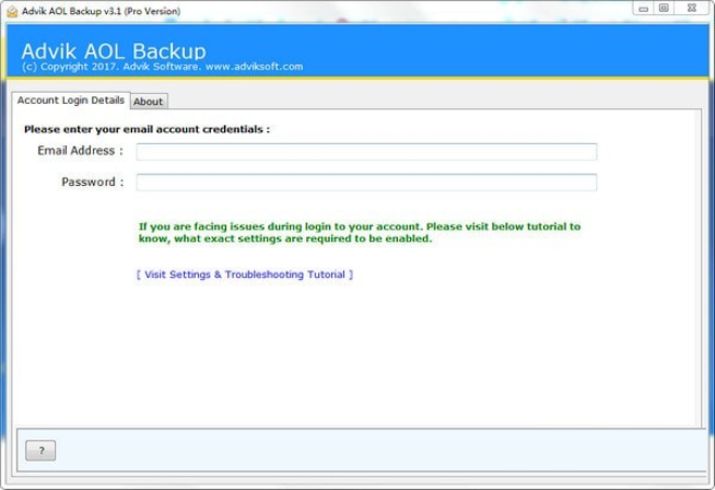 Advik AOL Backup