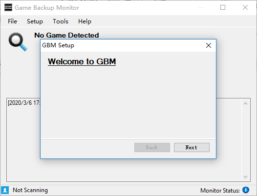 Game Backup Monitor