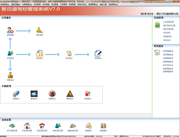 智百盛駕校培訓管理系統