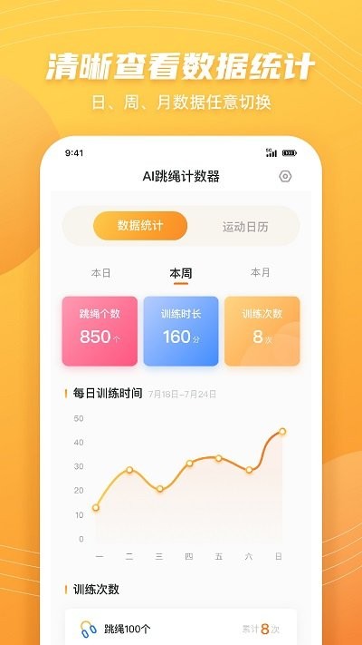 跳绳计数天天练app(airopeskipping)