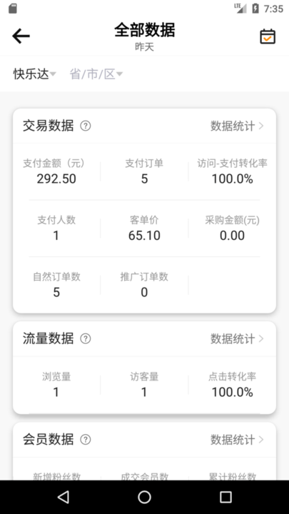 快乐达运营端平台