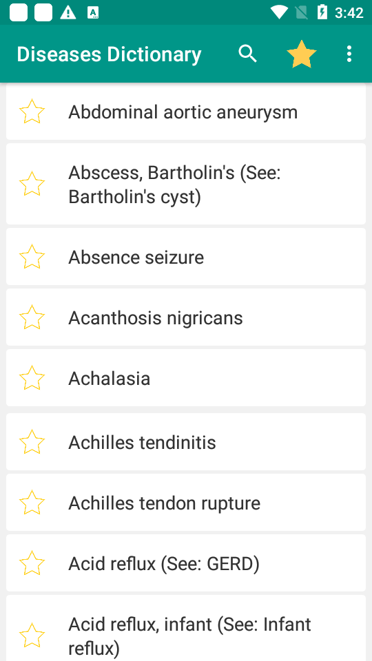 疾病詞典最新版(diseases dictionary)