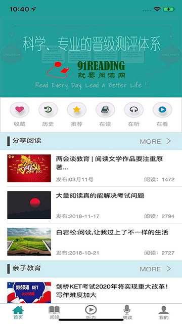 91reading英文原版分級閱讀app