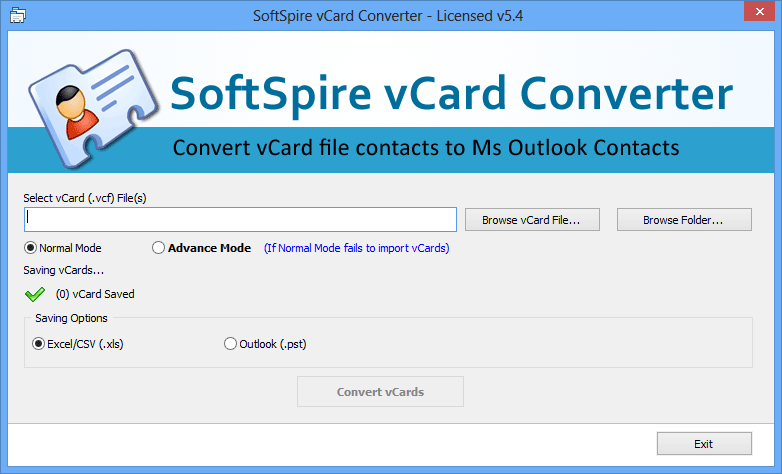 SoftSpire vCard Converter