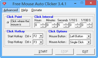 Free Mouse Auto Clicker