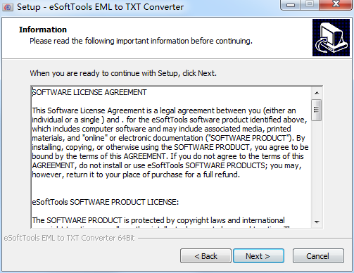 eSoftTools EML to TXT Converter