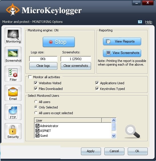 MicroKeylogger