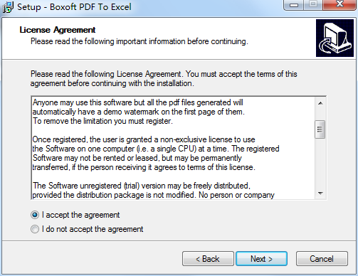 Boxoft PDF to Excel