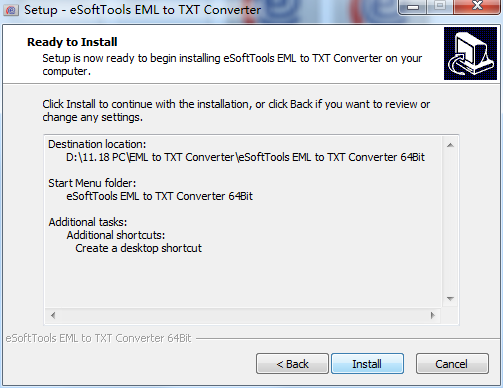 eSoftTools EML to TXT Converter