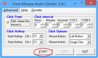 Free Mouse Auto Clicker