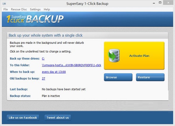 SuperEasy 1-Click Backup