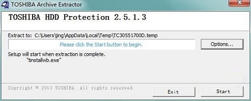 TOSHIBA HDD Protection