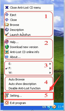 Anti Lost CD Ejector