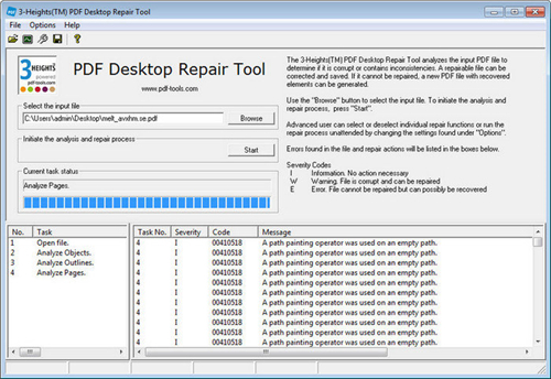 PDF Desktop Repair Tool