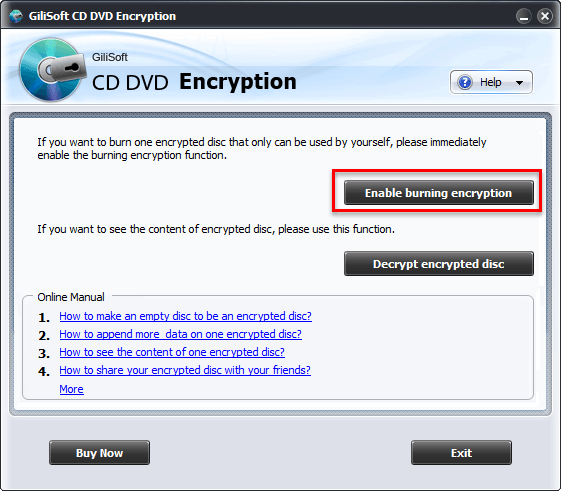 Gilisoft CD DVD Encryption