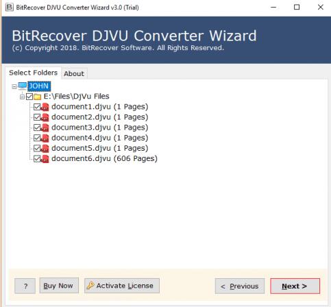 BitRecover DjVu Converter Wizard