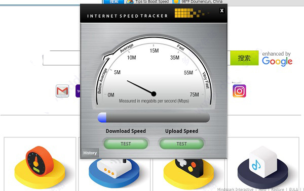 InternetSpeedTracker(chrome网速测试插件)