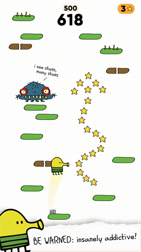 嘟嘟跳2官方最新版(Doodle Jump 2)