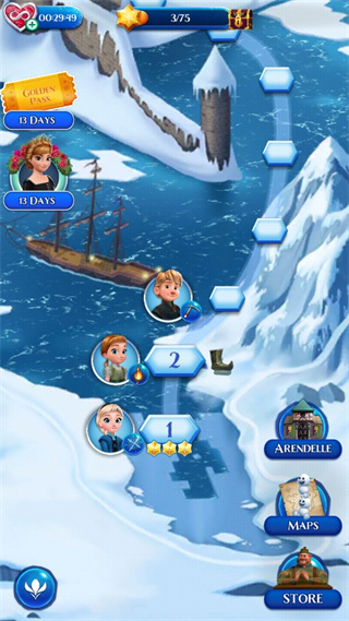 冰雪奇緣冰紛樂最新版(Frozen Free Fall)