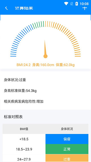 BMI指数计算器app