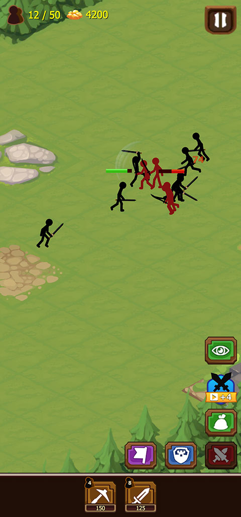 火柴人戰(zhàn)爭4最新版正版(Stickman War 4)