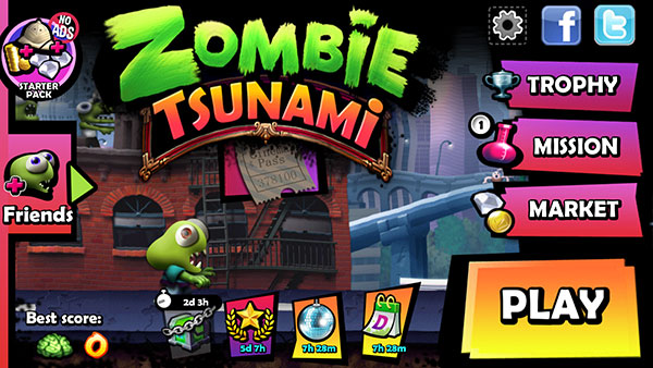 僵尸尖叫國際服(Zombie Tsunami)