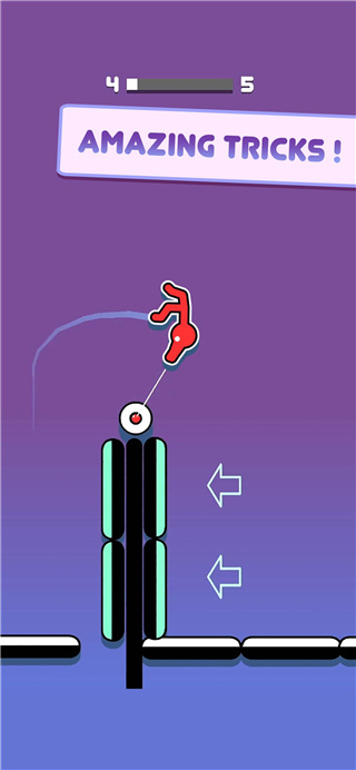 火柴人繩索跳躍最新版(Stickman Hook)